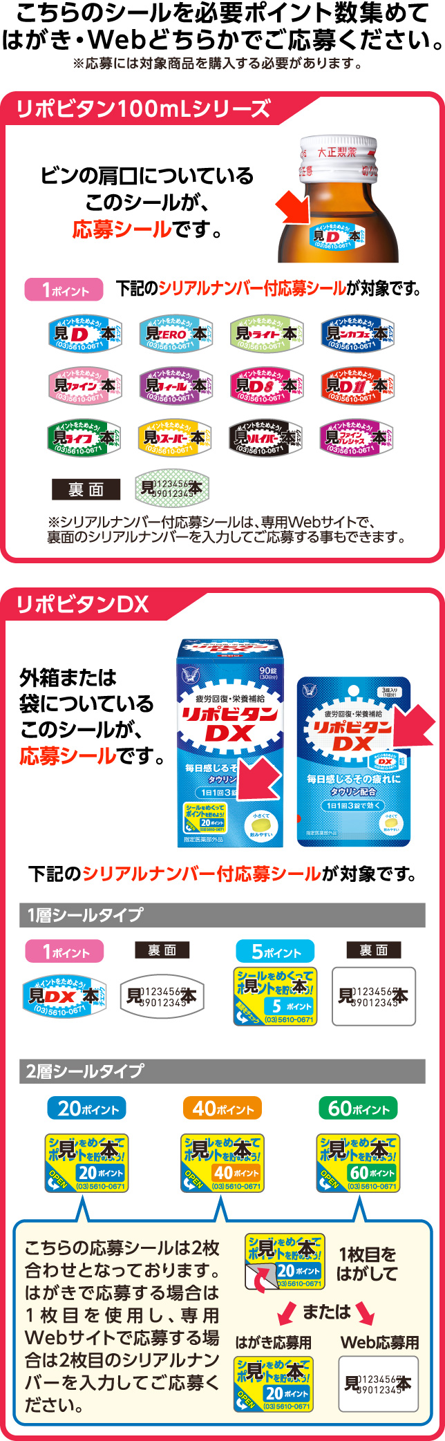 リポビタンポイントチャージステーション 大正製薬