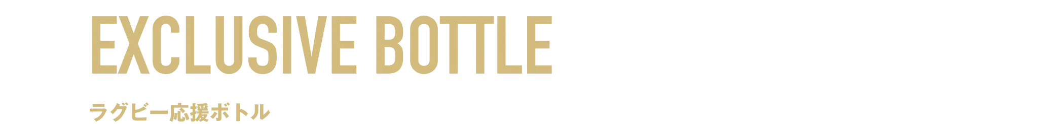 EXCLUSIVE BOTTLE ラグビー応援ボトル