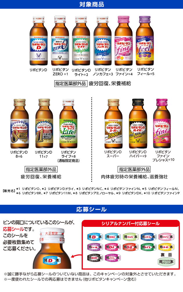 リポビタンポイントチャージステーション 大正製薬